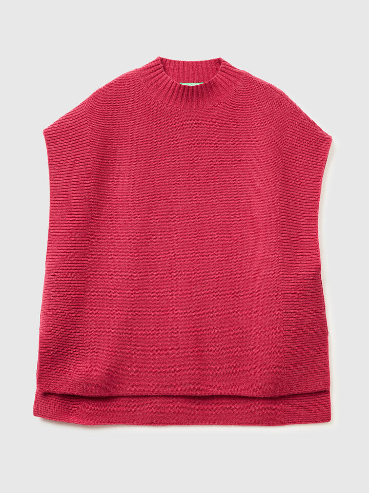 SLEEVELESS SWEATER Women image number 5